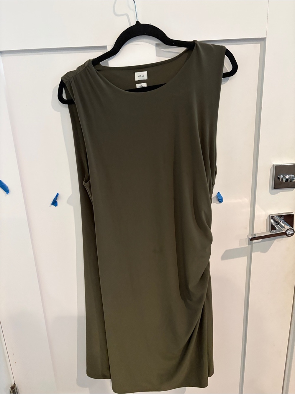 Wilfred Olive Green Round-Neck Sleeveless Top